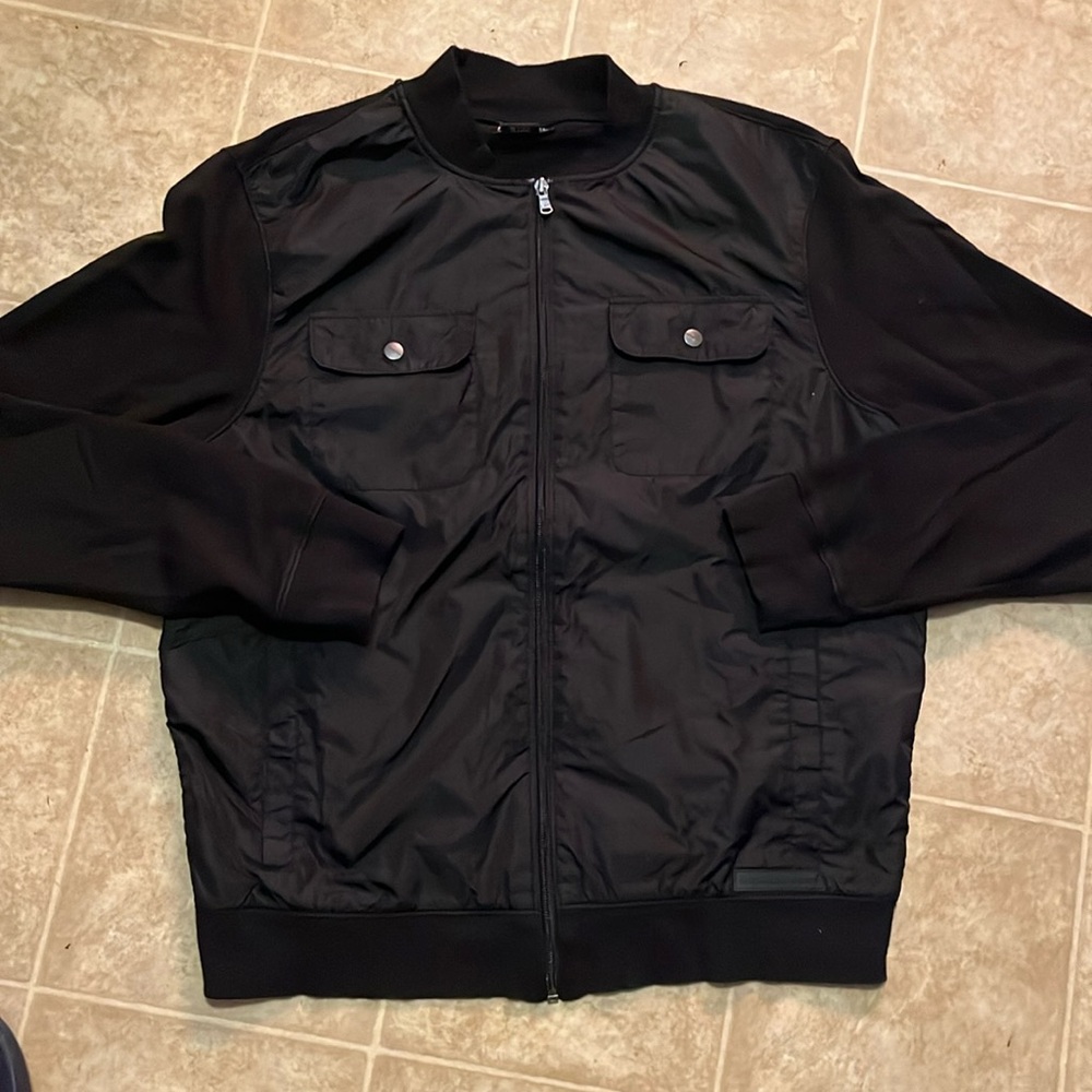 Michael Kors black full zip jacket